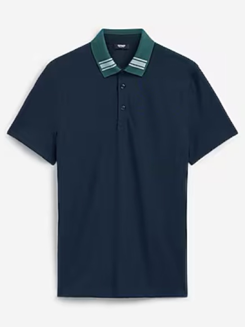 Express Men Contrast Tipped Perfect Pima Cotton Pique Polo